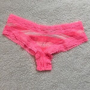 NWT Victoria's Secret Hot Pink Cheeky